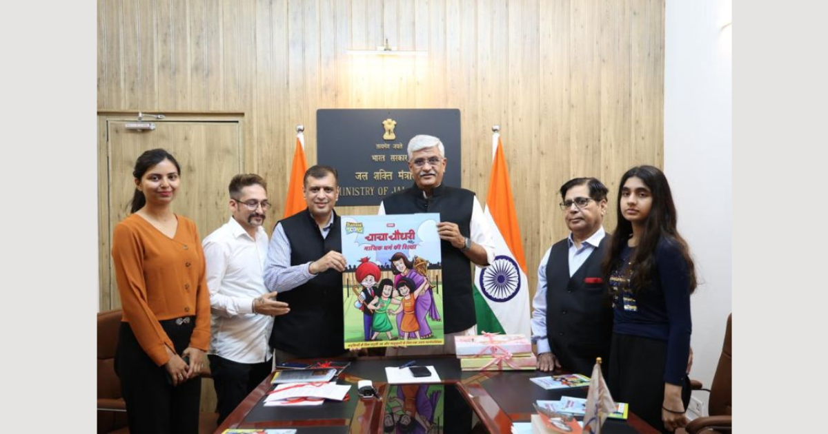Chacha Chaudhary gifts a friendly period comic to young girls on this International Women’s Day released by Shri Gajendra Singh Shekhawat, Minister of Jal Shakti